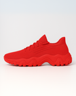 Right side of OrthoEase Luxe Crimson with ergonomic sole