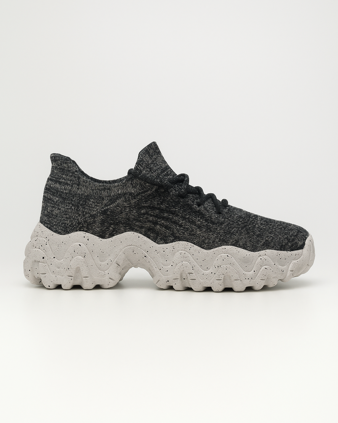 Left side of OrthoEase Luxe Marble sneaker on white background