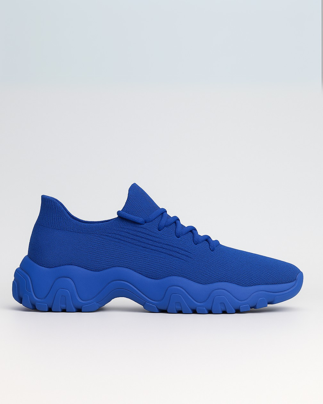 Left side of OrthoEase Luxe Sapphire orthopedic sneaker