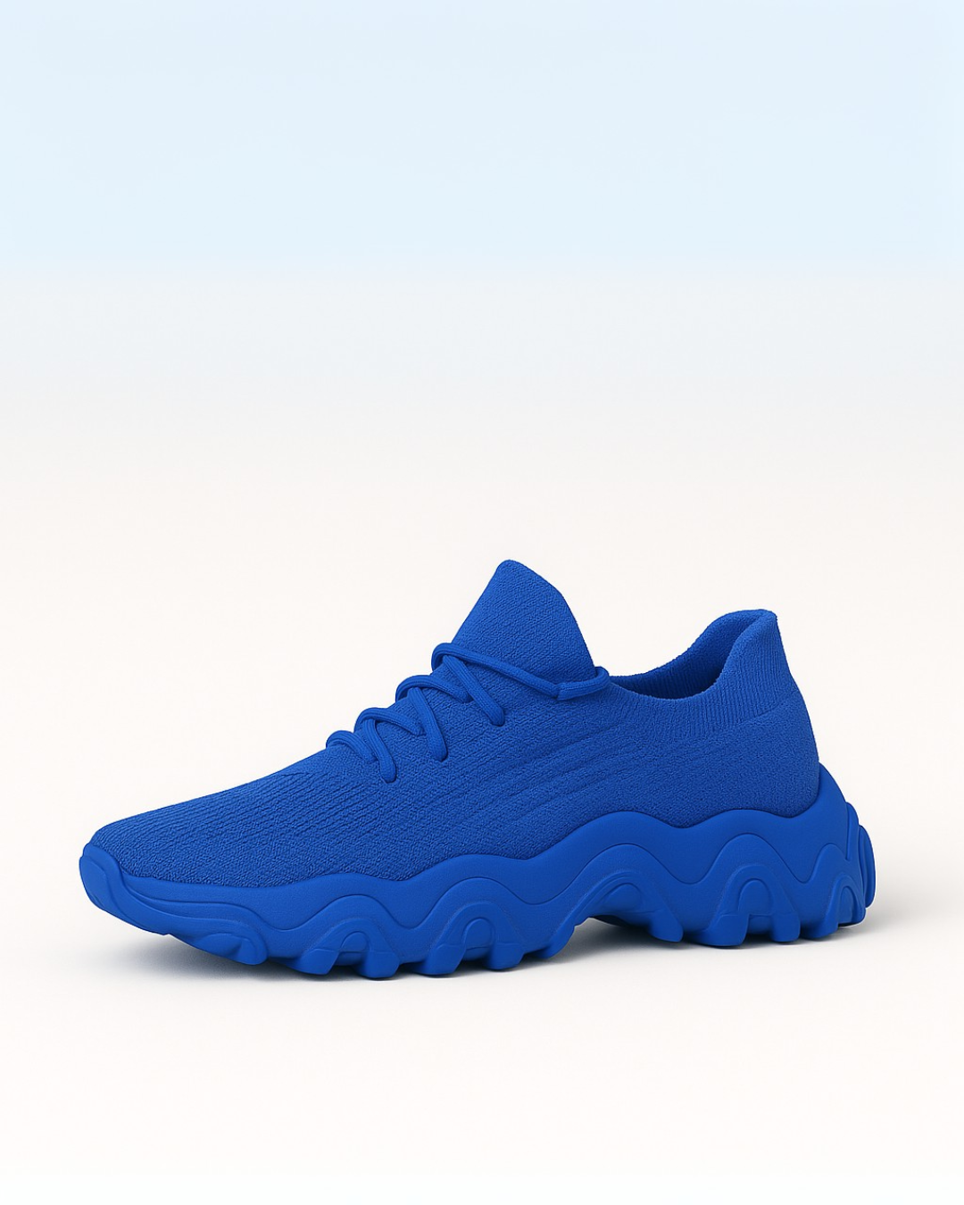 Right side view of OrthoEase Luxe Sapphire orthopedic sneaker