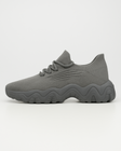 Right side view of OrthoEase Luxe Silver orthopedic sneaker